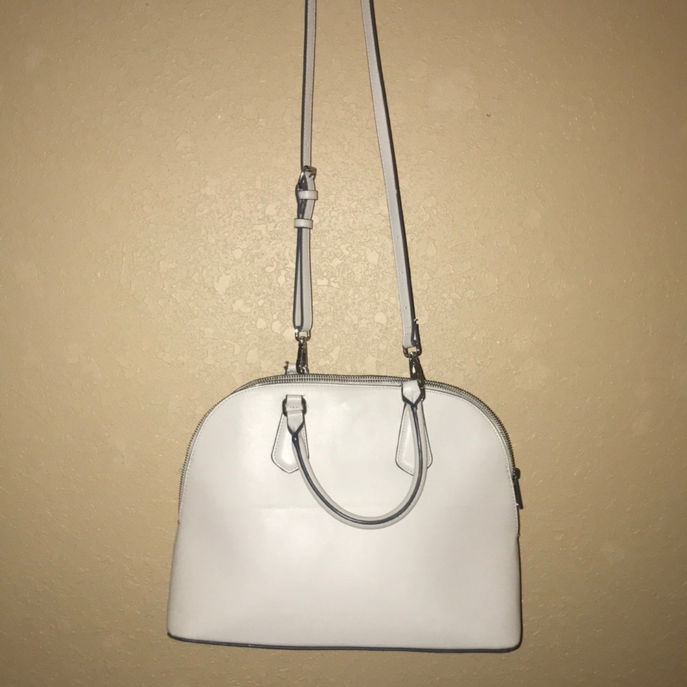 medium-sized, grey purse